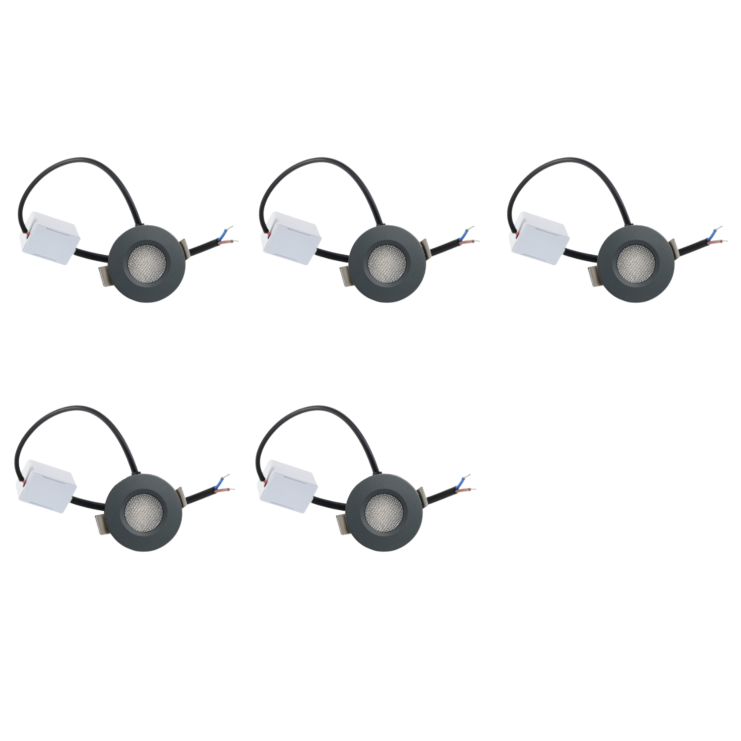 Begaman ONE Porch | Grey Recessed 1W Spot Kit | LED + 20cm Cable + Driver, 2700K Warm White