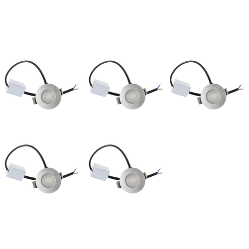 Begaman ONE Porch | Silver Recessed 1W Spot Kit | LED + 20cm Cable + Driver, 2700K Warm White