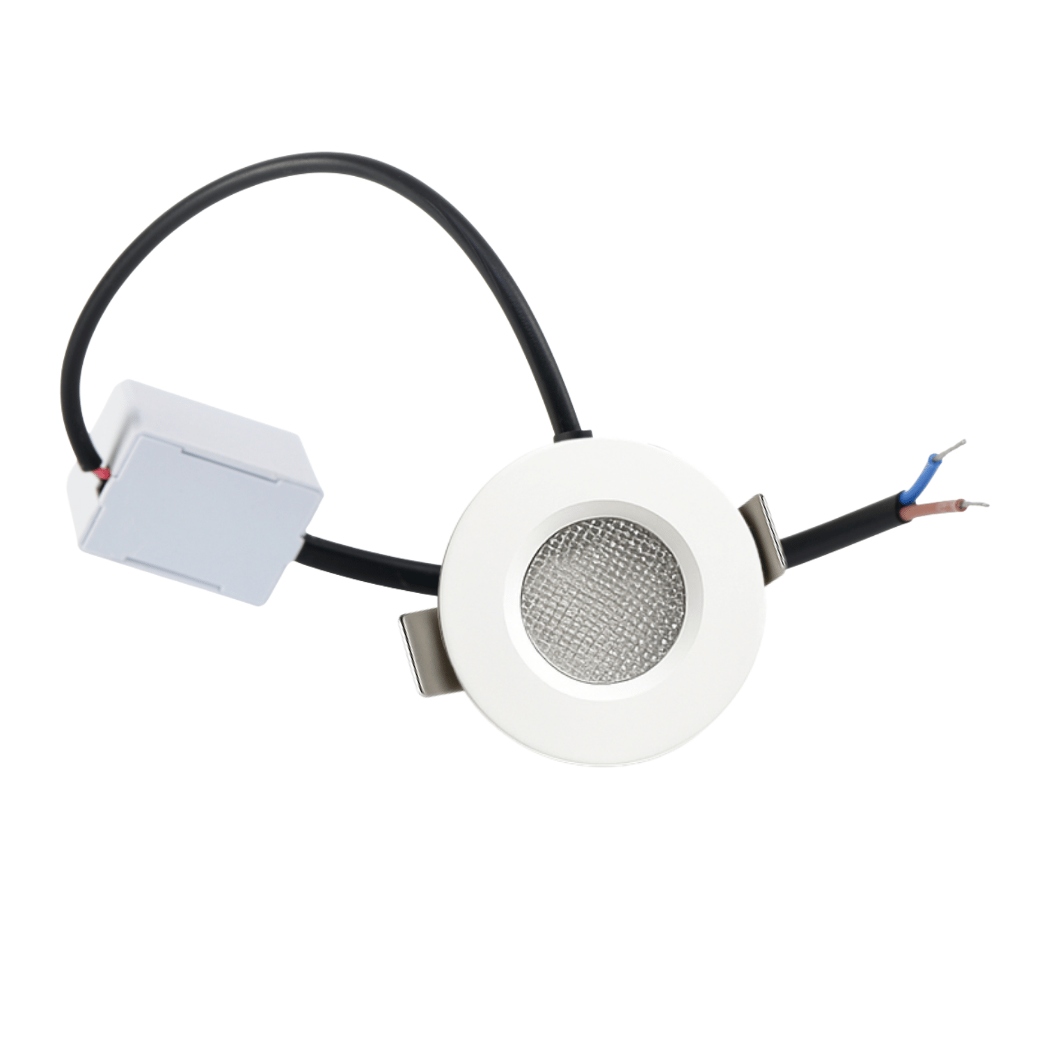 Begaman ONE Porch | White Recessed 1W Spot Kit | LED + 20cm Cable + Driver, 2700K Warm White