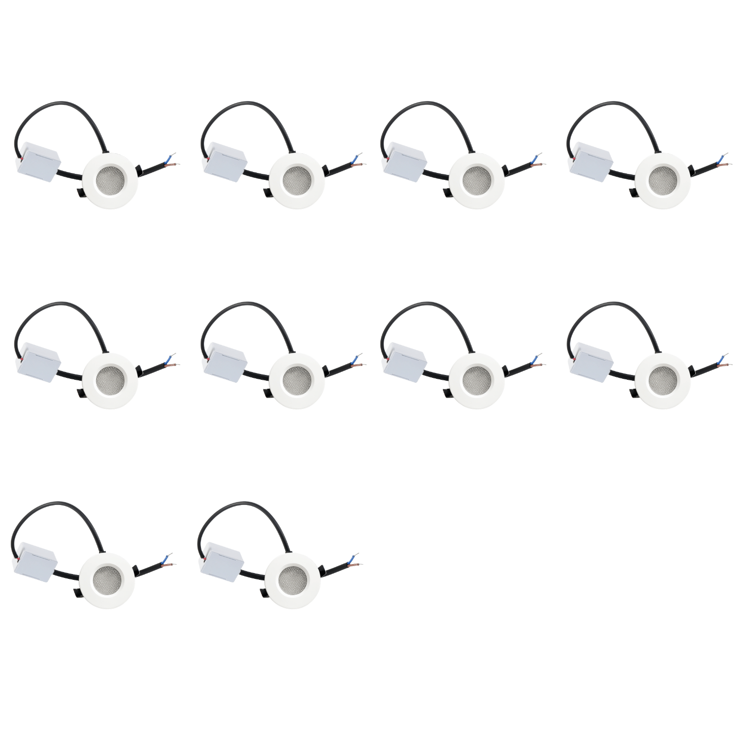 Begaman ONE Porch | White Recessed 1W Spot Kit | LED + 20cm Cable + Driver, 2700K Warm White