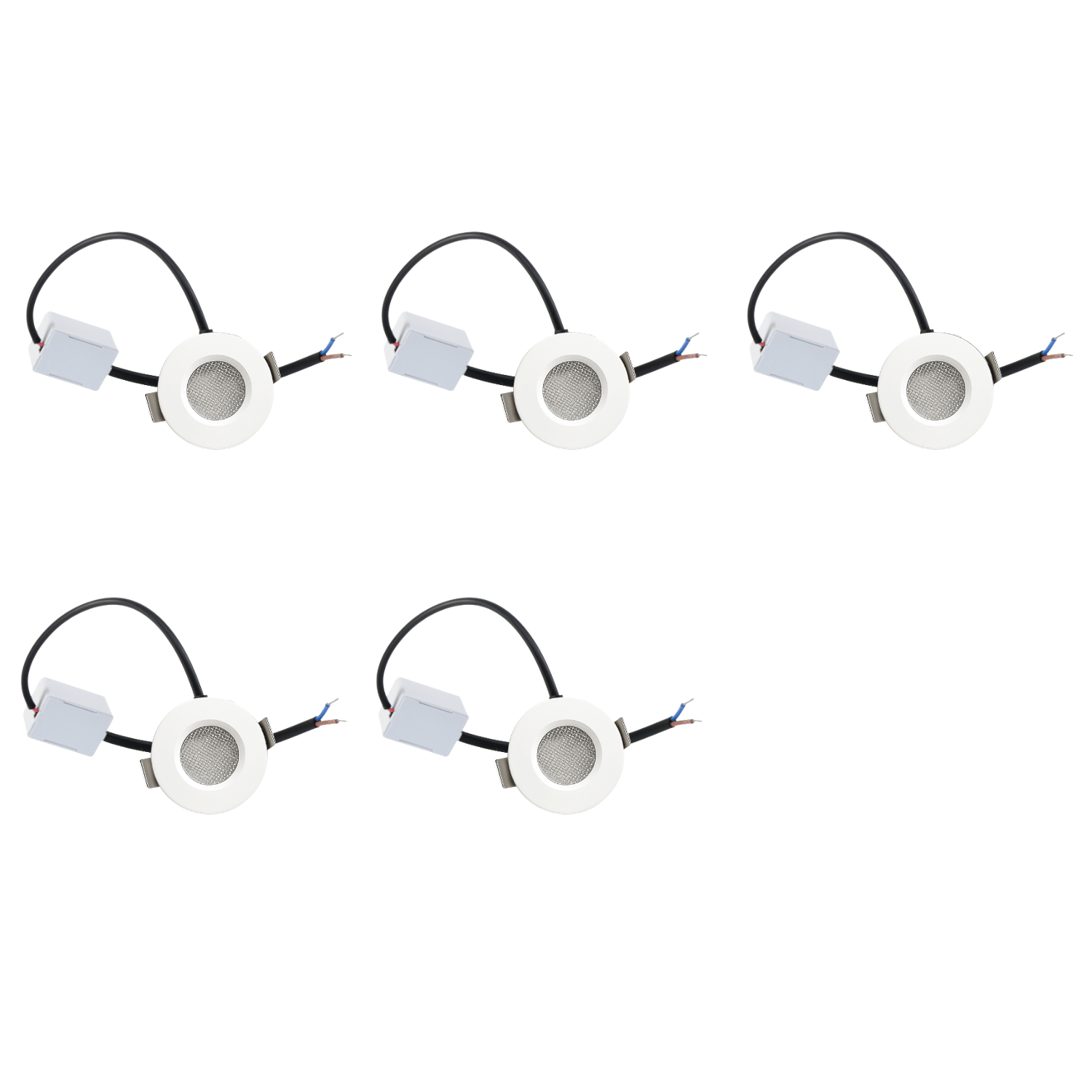 Begaman ONE Porch | White Recessed 1W Spot Kit | LED + 20cm Cable + Driver, 2700K Warm White