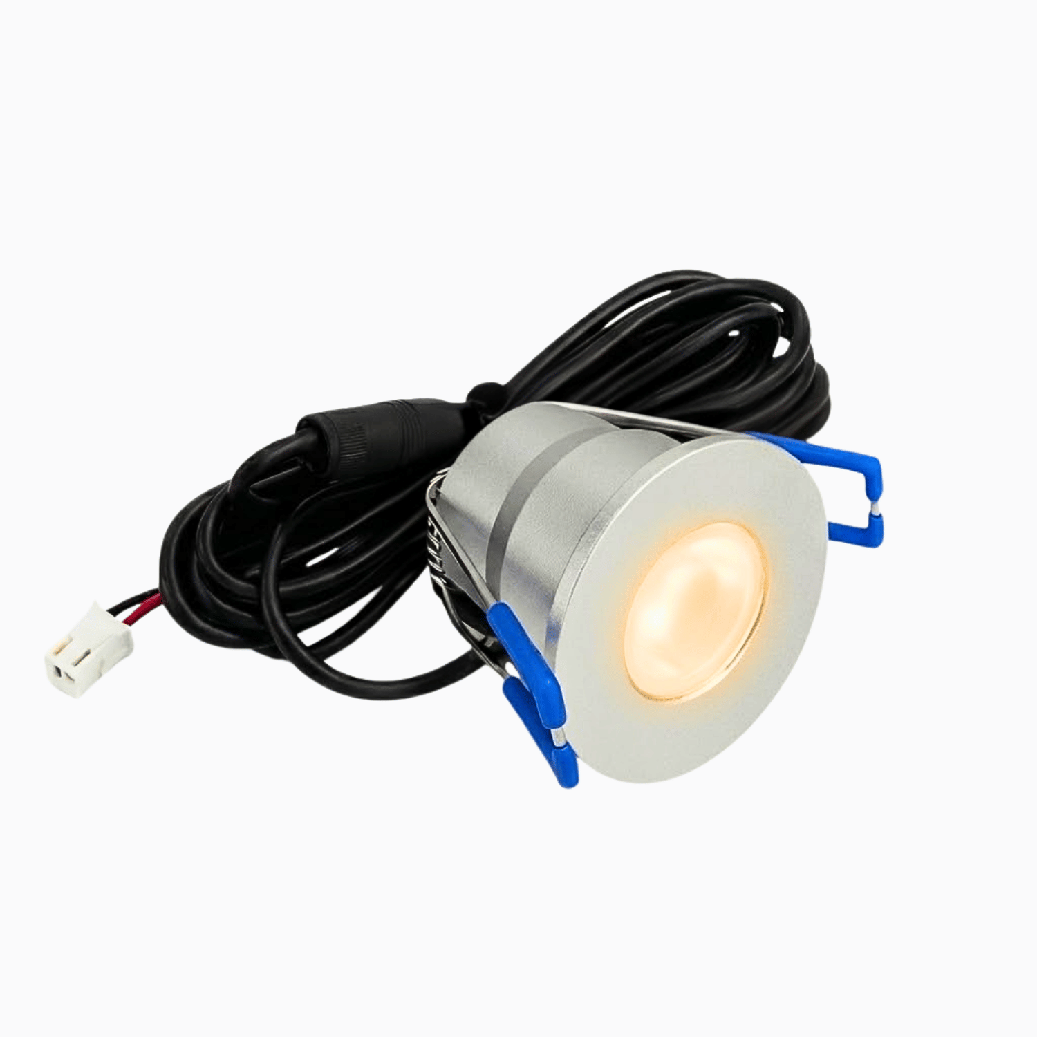 Begaman PRO Dim | Silver Recessed 3W Spot Kit | LED + 5m Cable, 2700K Warm White