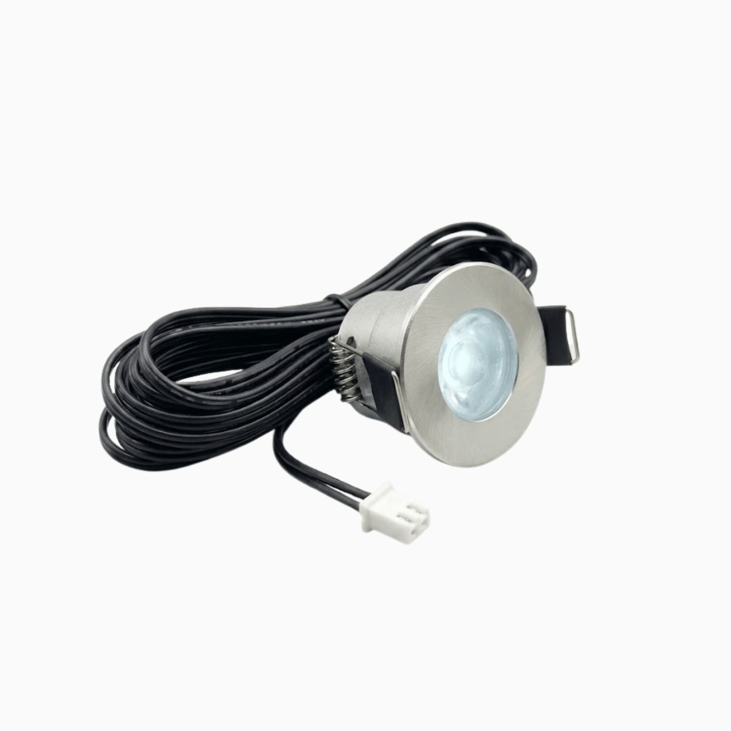 Begaman PRO Mini | Mini Silver Recessed 3W Dimmable Spot Kit | LED + 5m Cable, 6500K Daylight