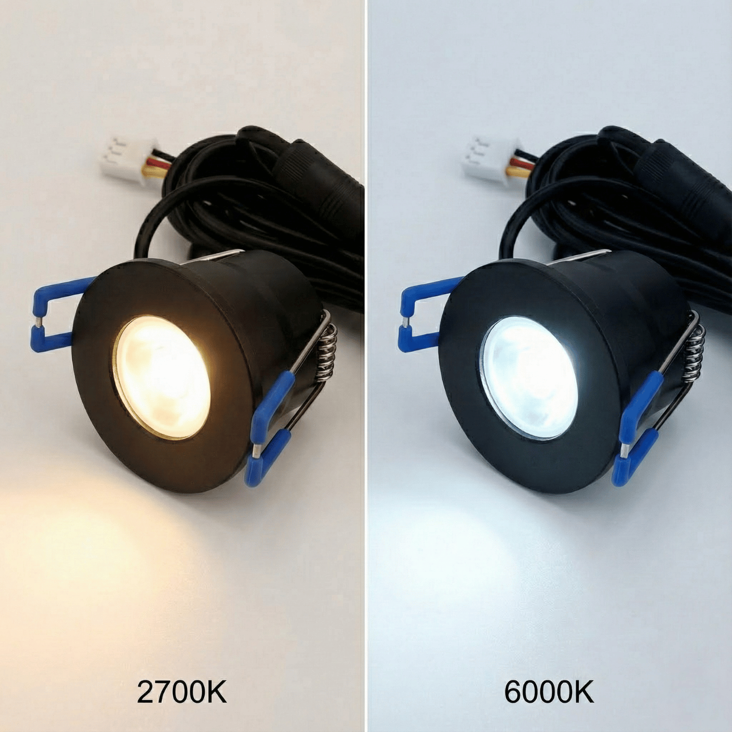Begaman SMART CCT | Black Recessed 3W Spot Kit | LED + 5m Cable, CCT 2700–6000K
